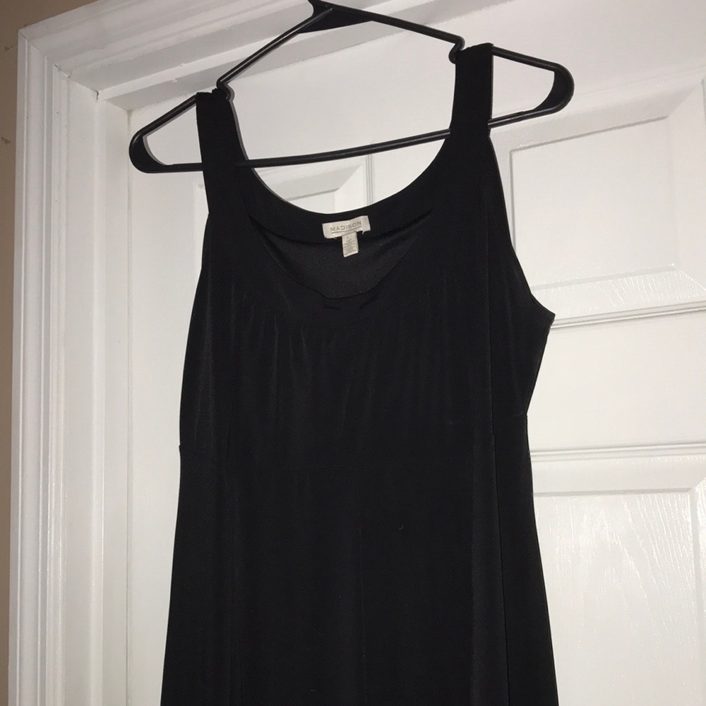 Madison black spaghetti strap dress